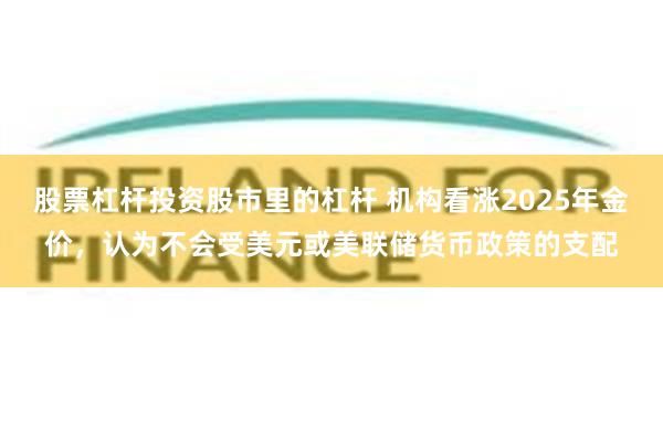 股票杠杆投资股市里的杠杆 机构看涨2025年金价，认为不会受美元或美联储货币政策的支配