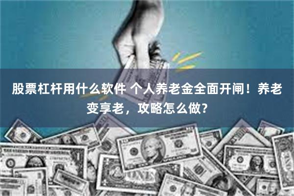 股票杠杆用什么软件 个人养老金全面开闸！养老变享老，攻略怎么做？