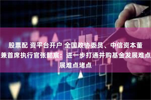 股票配 资平台开户 全国政协委员、中信资本董事长兼首席执行官张懿宸：进一步打通并购基金发展难点堵点