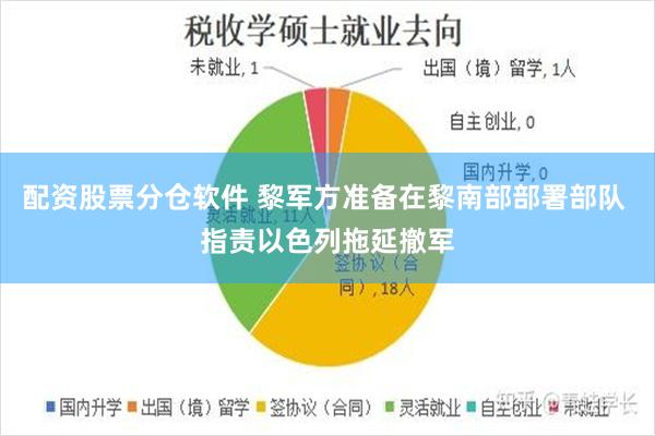 配资股票分仓软件 黎军方准备在黎南部部署部队 指责以色列拖延撤军